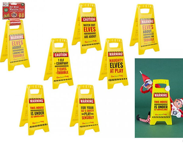 Elfen Warnschild mit Slogan – 25,4 cm Wichtel Streich