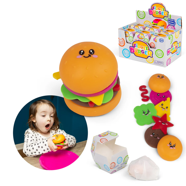 Triton-X Squishy Burger – Anti-Stress Fidget 7 cm