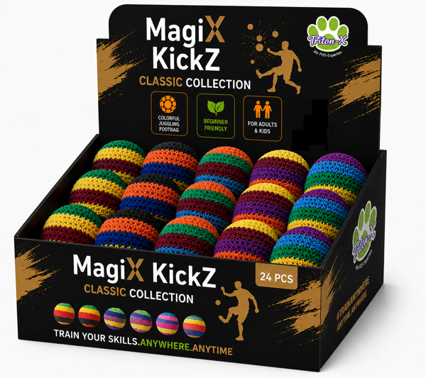 Triton-X - MagiX KickZ Classic Collection – Footbag 5 cm freestyle