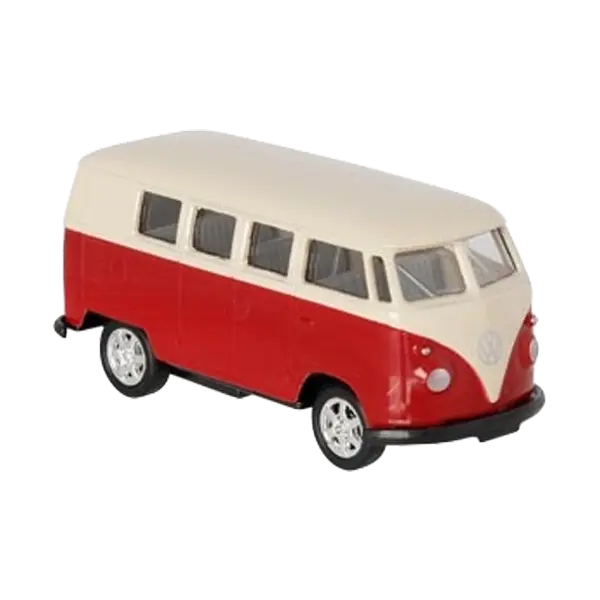 goki VW Microbus 1963 – Spielzeugauto aus Spritzguss mit Rückzugmotor