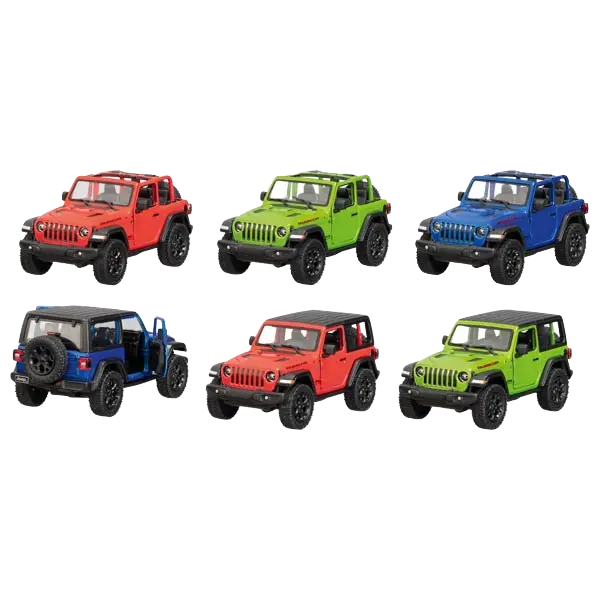 goki Jeep Wrangler – Spielzeugauto aus Spritzguss mit Rückzugmotor