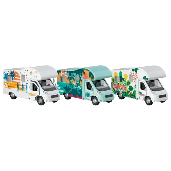 goki Wohnmobil – Spielzeugauto aus Spritzguss mit Rückzugmotor
