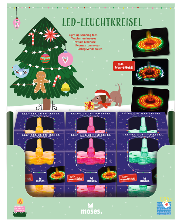 Moses - LED-Leuchtkreisel mit 5 LEDs