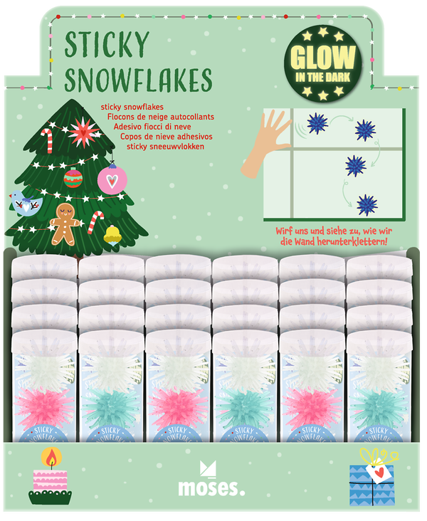 Nachtleuchtende Sticky Snowflakes