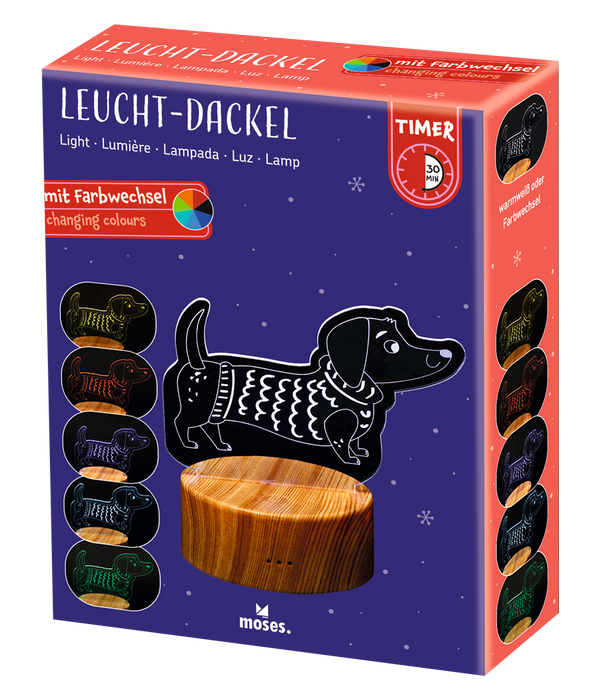 Moses - LED-Tier Winterzauber – Dackel & Katze