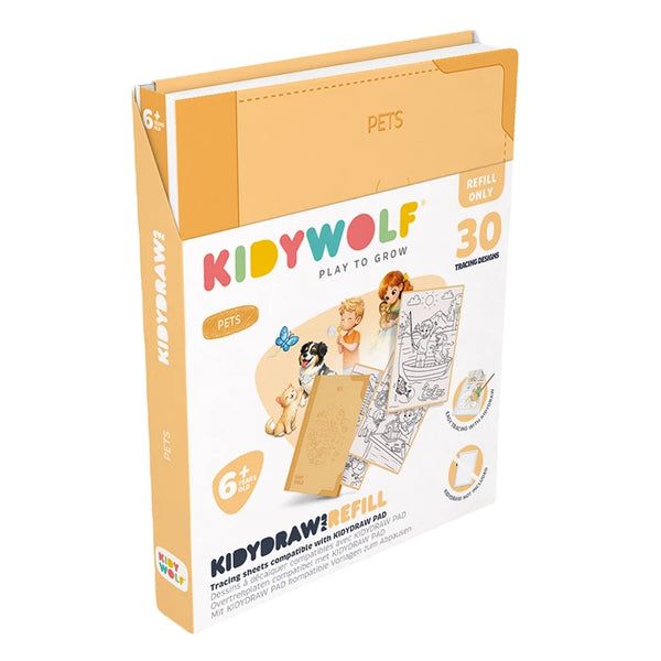 Kidywolf KIDYDRAW-PAD Nachfüllpack Haustiere | MAKIMO-KIDYWOLF-418374-418374_1