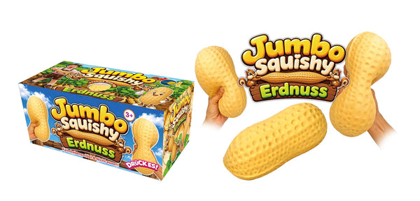 Fun Trading - Squishy Jumbo Erdnuss 21 cm – XXL Quetschspielzeug