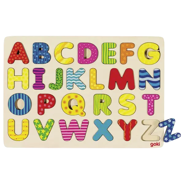 goki Puzzle Alphabet – Holzpuzzle für Kinder