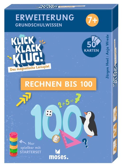 moses - Klick Klack Klug Erweiterungsset Rechnen bis 100 ab 7 Jahren