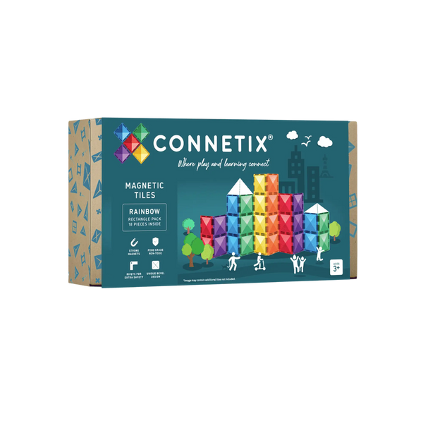 CONNETIX Rainbow Rectangle Pack 18-teiliges Set