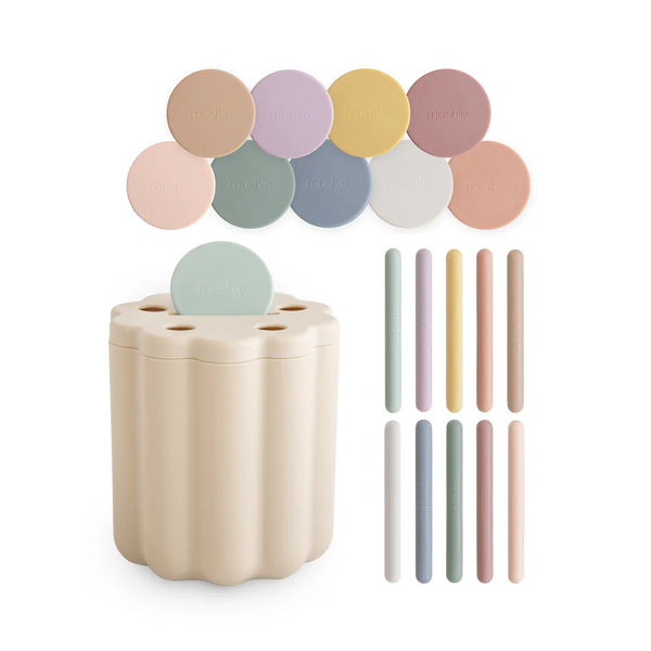 Mushie - Coin & Tube Sorting Set – Lernspielzeug für Kleinkinder