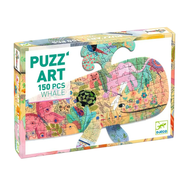 DJECO Puzz'Art Wal - 150 Teile Silhouetten-Puzzle ohne Ecken