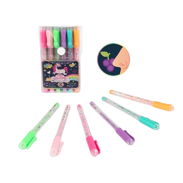 DREAMLAND Duft-Gelstifte im 6er-Etui – Einhorn-Design, farbig & duftend