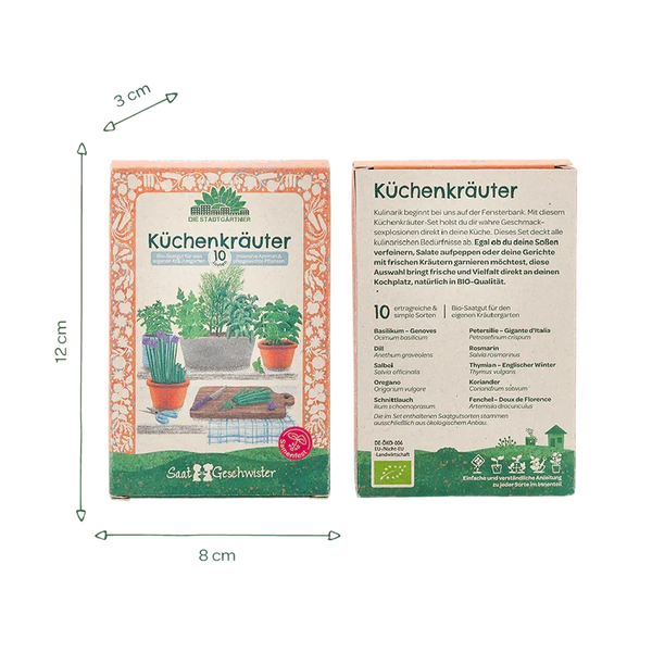 Die Stadtgärtner - Saatgutset "Küchenkräuter"