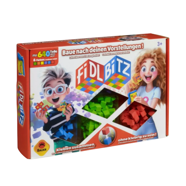 FidlBitz Deluxe Set - 640 Sensorikwürfel Fidget Spielzeug 6 Farben