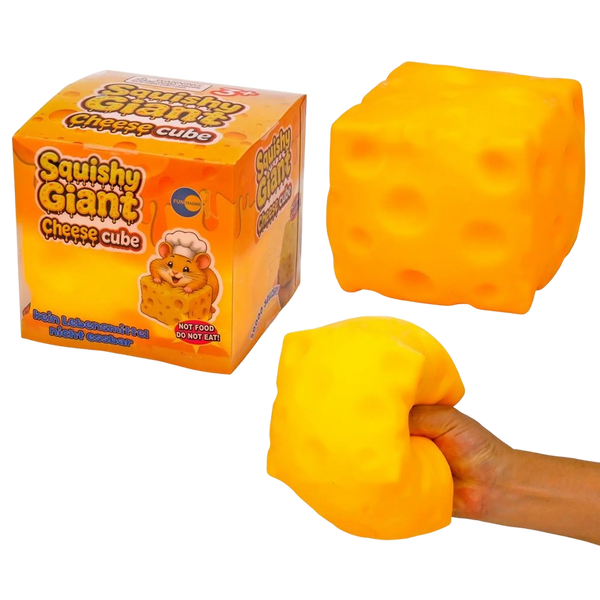 Fun Trading - Squishy Giant Cheese Cube 11,5 cm 🧀✨