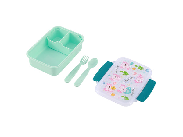 ITOTAL Lunchbox Kids AXOLOTL – Brotdose mit Besteck