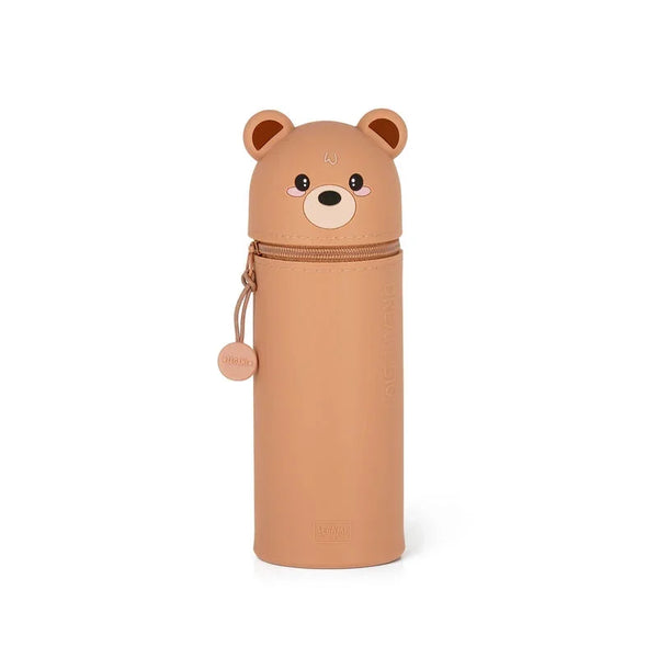 LEGAMI 2-in-1 Silikon-Federmäppchen "Kawaii" - Teddy Bear - Makimo - Smart Kids