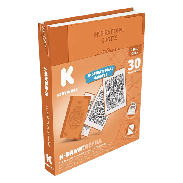 Kidywolf K-DRAW-PAD Nachfüllpack Sprüche