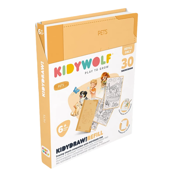 Kidywolf KIDYDRAW-PAD Nachfüllpack Haustiere