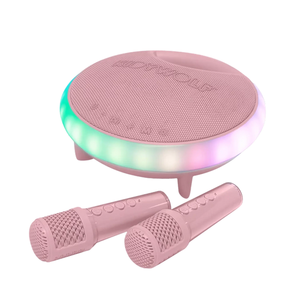 Kidywolf KIDYKARAOKE Bluetooth-Karaoke-Lautsprecher Pink