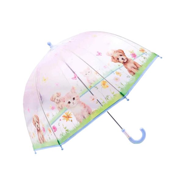 Kinder-Regenschirm - Kätzchen & Welpen Motiv