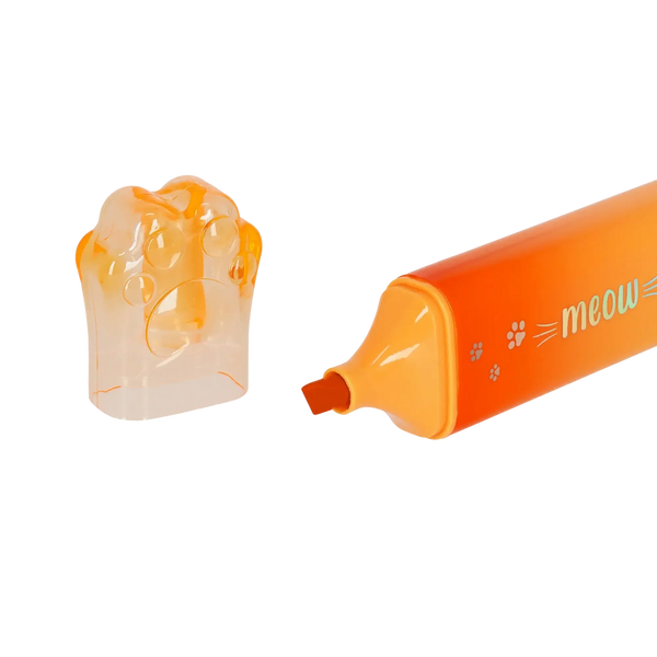 LEGAMI MEOW HIGHLIGHTER – Textmarker Kitty Paw Orange