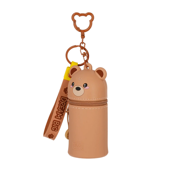 LEGAMI Mini Kawaii Münztasche mit Schlüsselanhänger – Teddy Bear