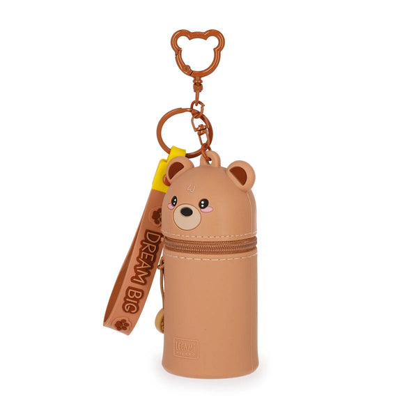 LEGAMI Mini Kawaii Münztasche mit Schlüsselanhänger – Teddy Bear