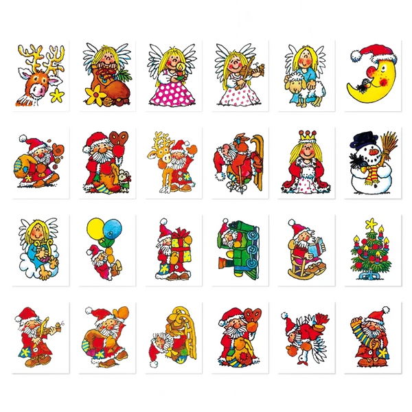 Mini-Glitter-Sticker Weihnachten 2