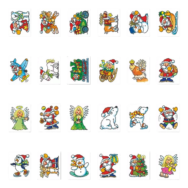 Mini-Tattoo Weihnachten 2 – Kinder-Tattoo mit festlichem Motiv