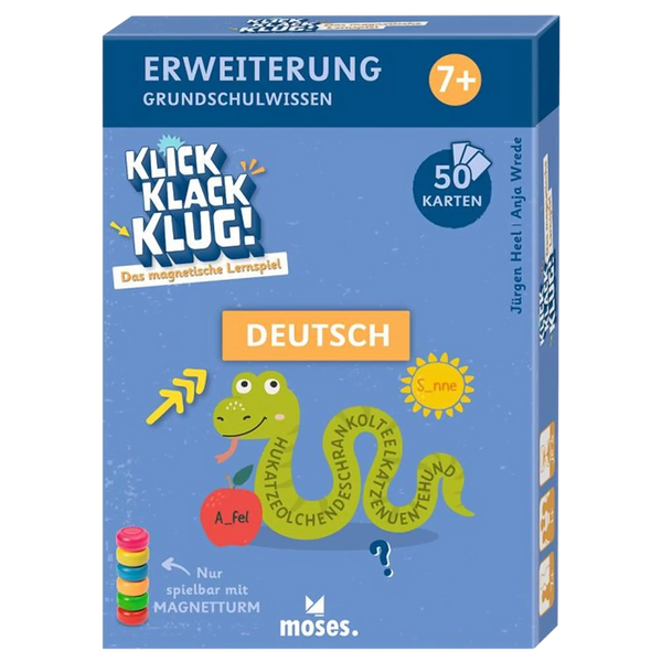 Moses - Klick Klack Klug Kartenset Deutsch ab 7 Jahren