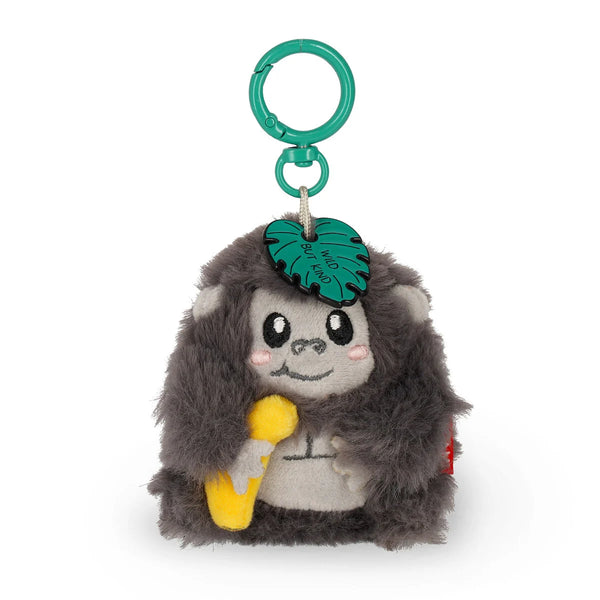Legami - Plüsch-Schlüsselanhänger Gorilla „Wild but Kind“ – Tiny Super Soft!