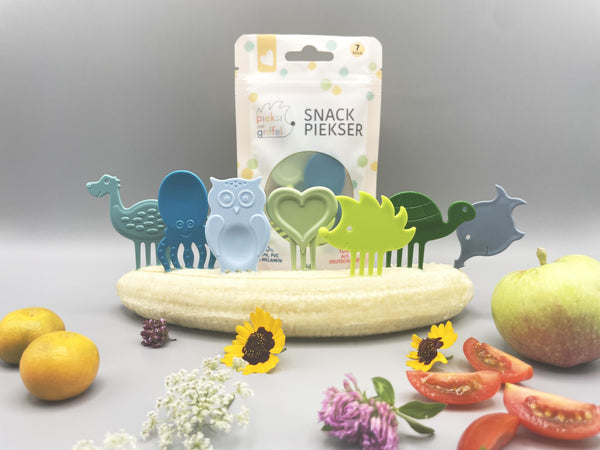 Pieksi und Griffel - Pieksi 7er-Set „SPLASHY SEVEN" 🦔🐢🦕🐙🐟❤️🦉