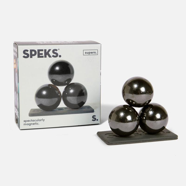 Speks Supers 3 Gunmetal – Magnetkugeln 33 mm (3er Set)