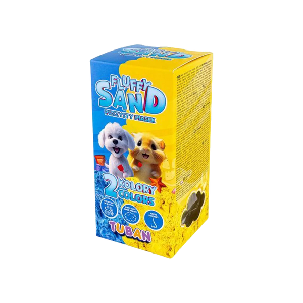 TUBAN - Fluffy Sand Set – Blødt æltesand i grøn og blå