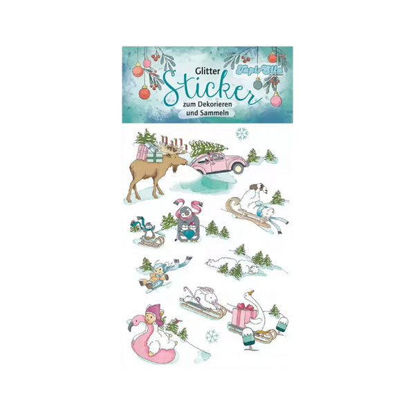 TapirElla Glitter-Sticker Weihnachten 3