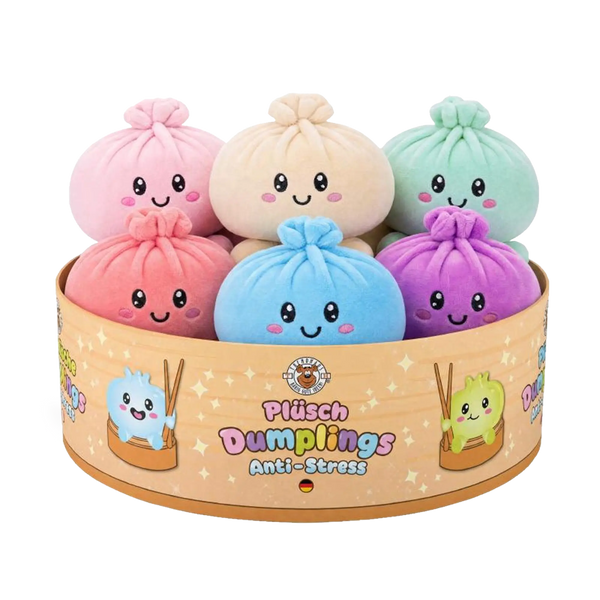 Trendhaus Plüsch-Dumpling Anti-Stress – Kuschel-Squishy