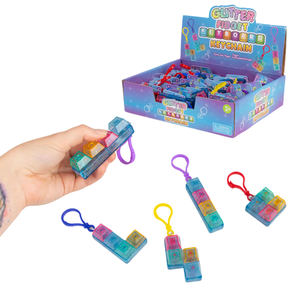 Triton-X Glitter Clicker Keychain – Fidget Schlüsselanhänger ✨🌈