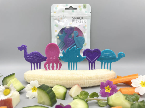 Pieksi und Griffel - Pieksi 5er-Set "Glitzi Five" 🦔🐢🦕🐙❤️
