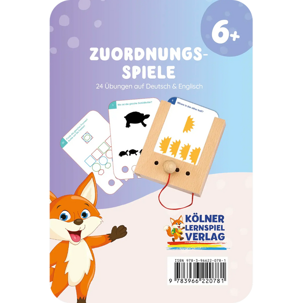 Zuordnungsspiele - Lochkasten Kartensatz Logik Training ab 6 Jahren