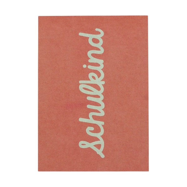 ava&yves - Postkarte "Schulkind" rosa/blau
