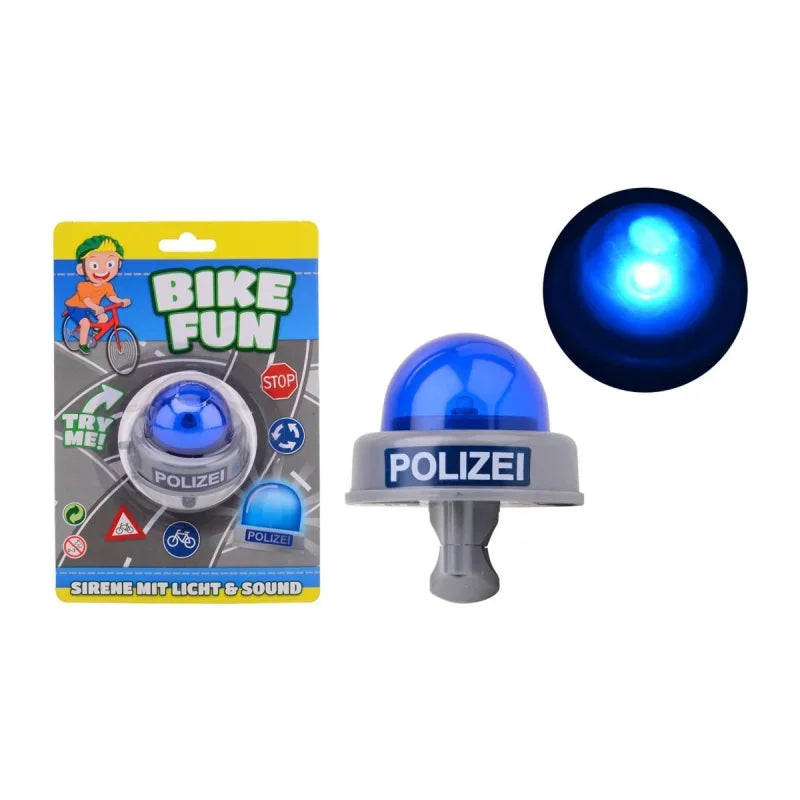 Polizeisirene mit Licht und Sound – Coole Fahrrad-Sirene für Kinder – Makimo