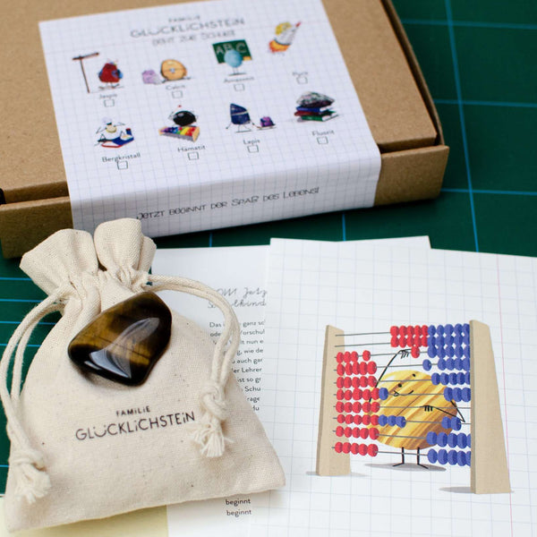 Familie Glücklichstein - Heilstein Einzeln - Tigerauge Schuledition - Makimo - Smart Kids