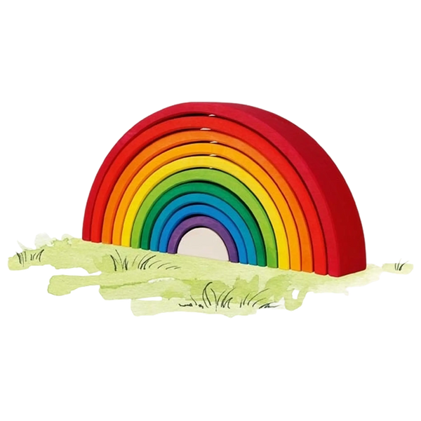 goki Bausteine Regenbogen – Regenbogen-Bausteine aus Holz