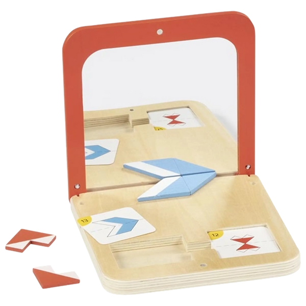 goki Symmetriespiel Spiegelmagie – Symmetriespiel aus Holz