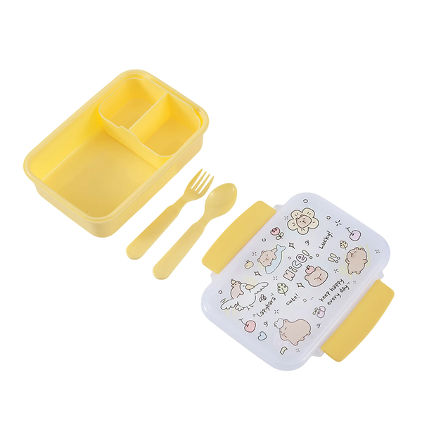 iTotal Lunchbox Kids CAPYBARA – Brotdose mit Besteck