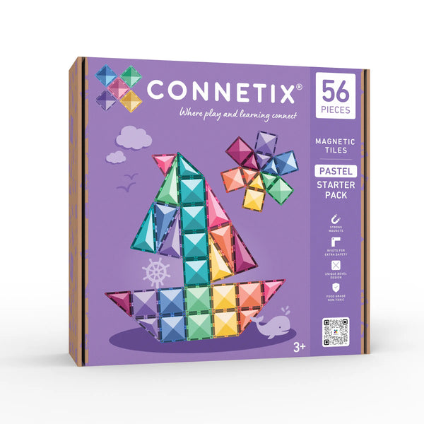 CONNETIX - Pastel Starter Pack 56 Teile – Magnetbausteine 🌈