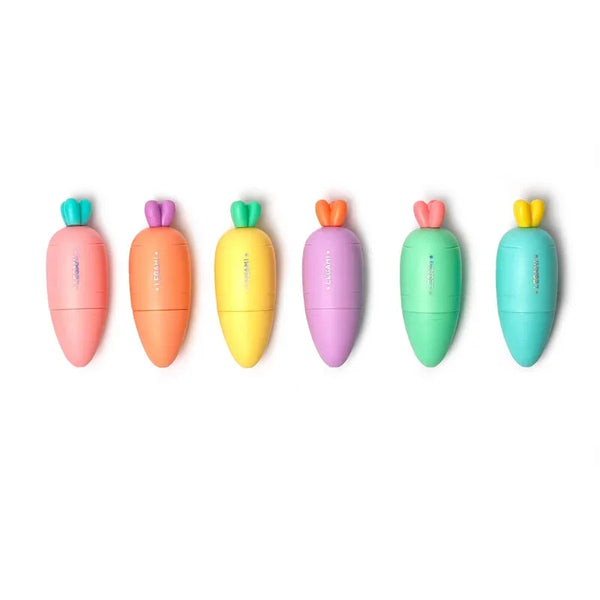 LEGAMI Set mit 6 Mini Textmarkern "Carrate Team" -Karotte - Makimo - Smart Kids