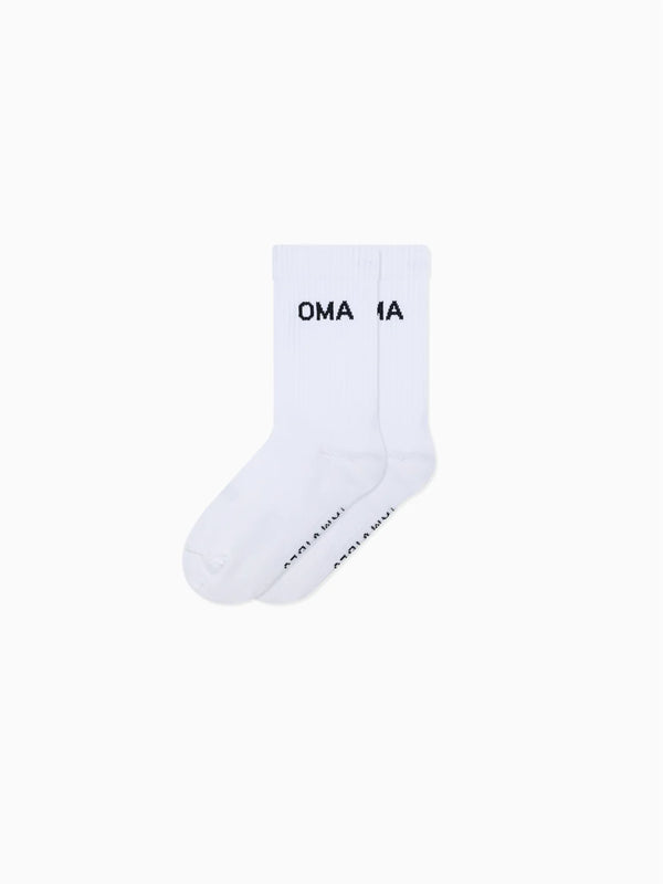 FAMVIBES - OMA Socken Weiß